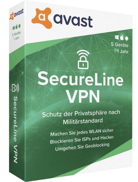 Avast SecureLine VPN 2025 | für PC/Mac/Mobilgeräte