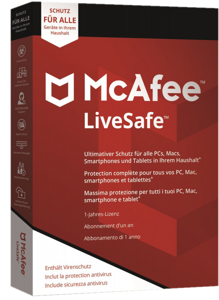 McAfee LiveSafe 2021 | Onbeperkt Geräte